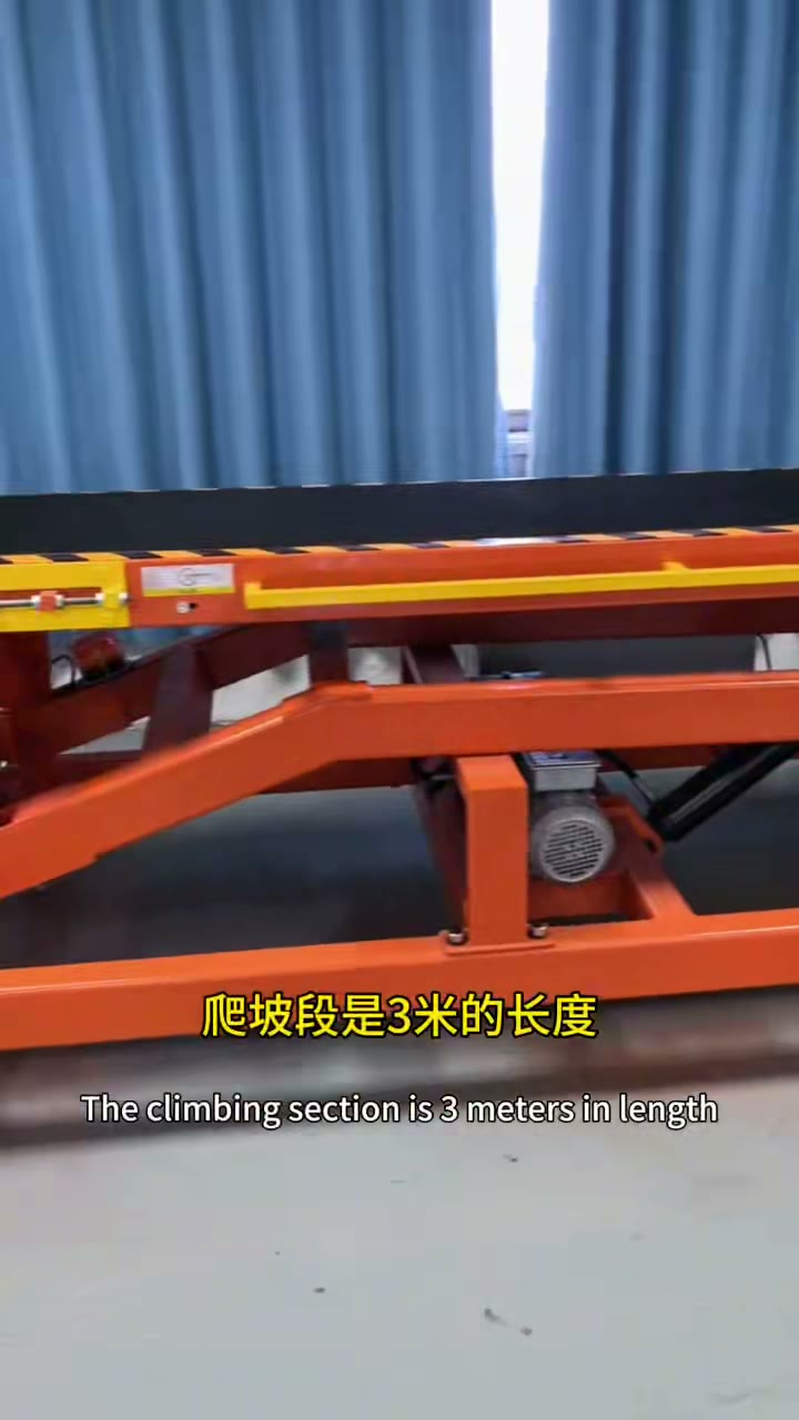 Hydraulic unit climbing a 3 m incline into the trailer